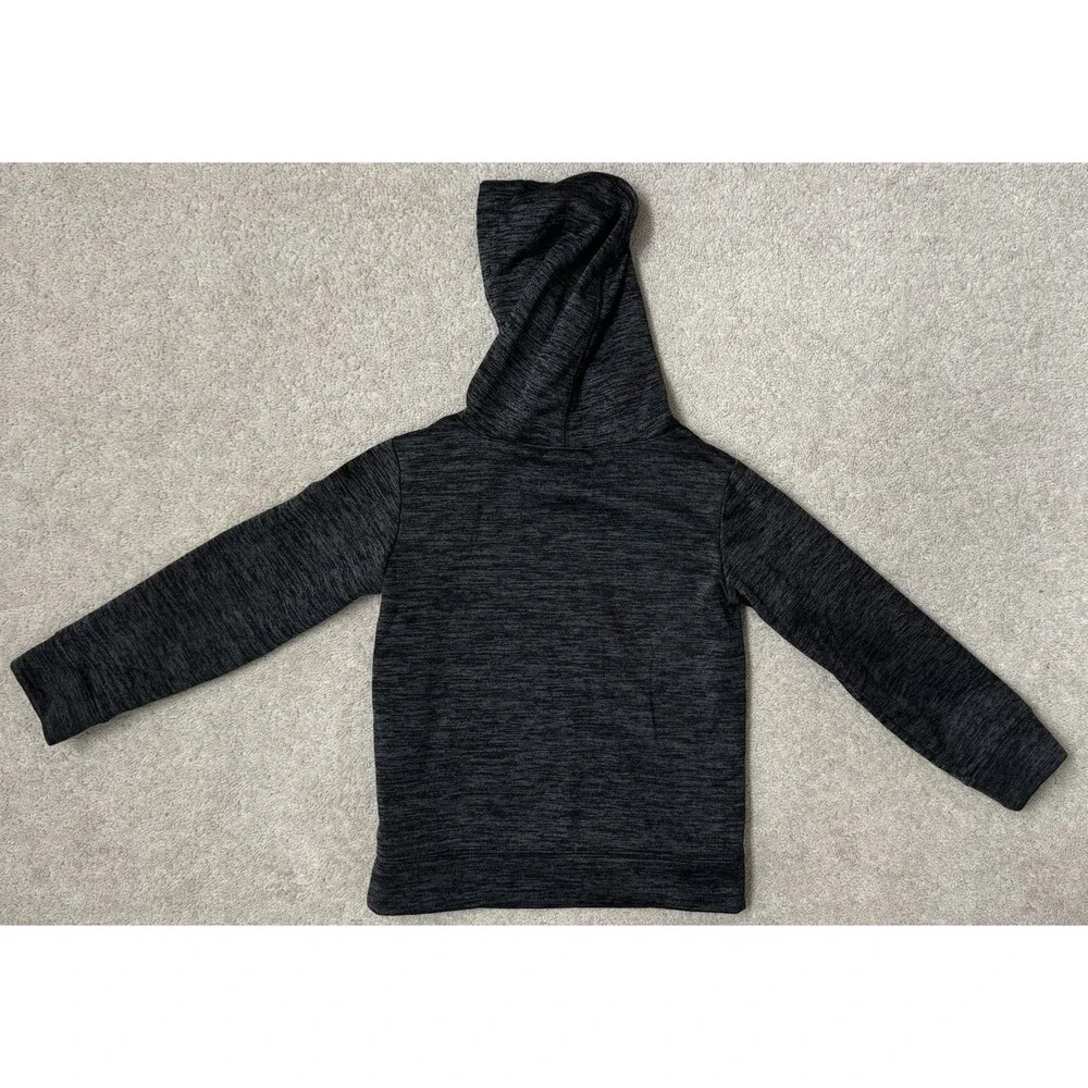 Nike Boys 4/5 Black/Gray Pullover Kangaroo Pocket Logo Hoodie